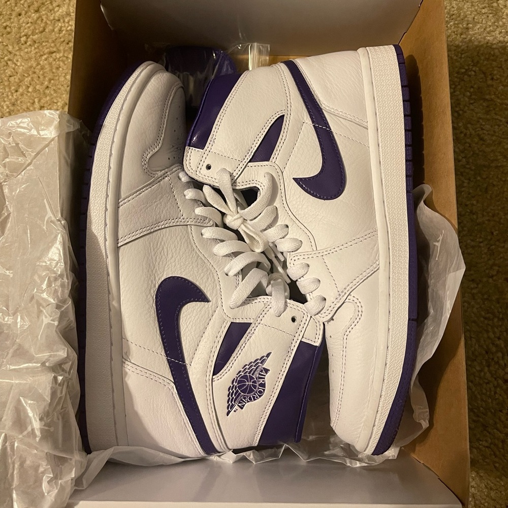 Metallic Purple Jordan 1s